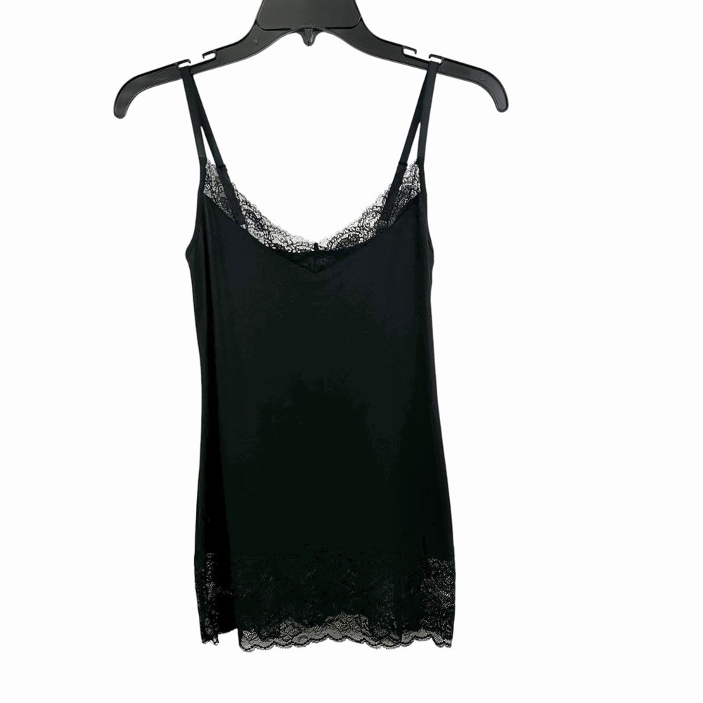 THE LIMITED New Black Lace TANK TOP XS Y2K Fitted Witchy Whimsigoth Grunge NWT